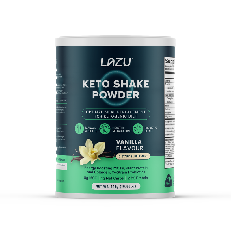 LAZU Keto Vanilla Shake Powder 441g