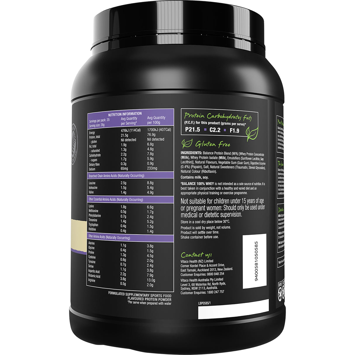 Balance 100% Whey Banana 1kg