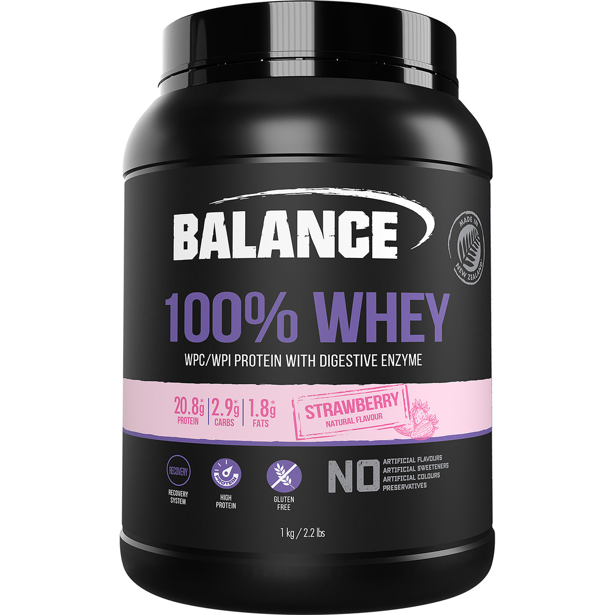 Balance 100% Whey Strawberry 1kg