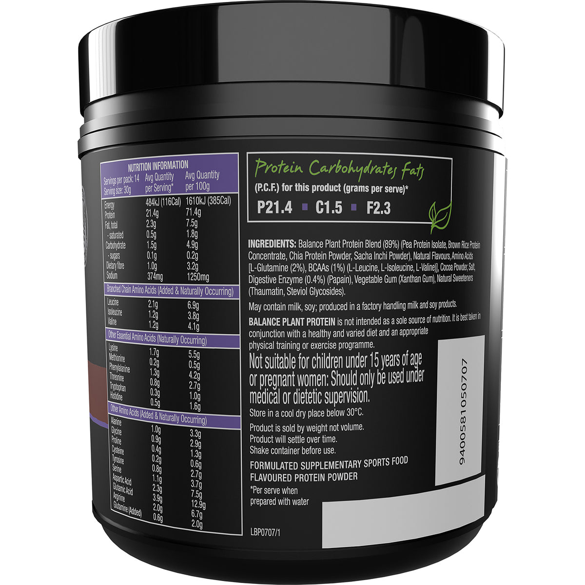 Balance Plant Protein Chocolate 440g