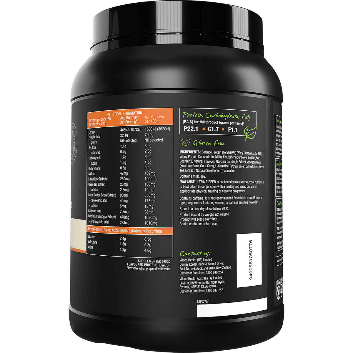 Balance Ultra Ripped Vanilla 1kg