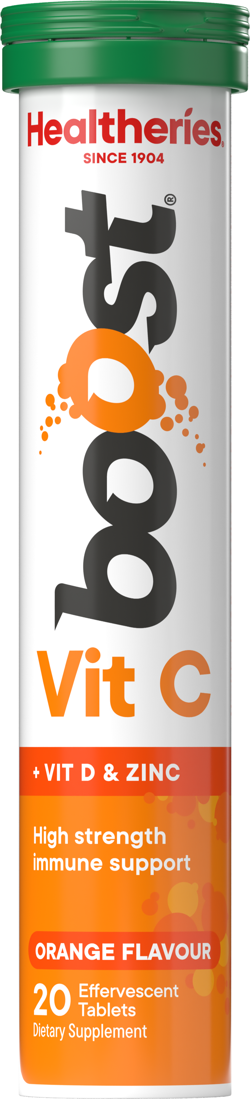 Healtheries Boost Effervescent Vitamin Cs Orange 2x20s