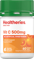 Healtheries Vit C 500mg Chewables 60 Tablets