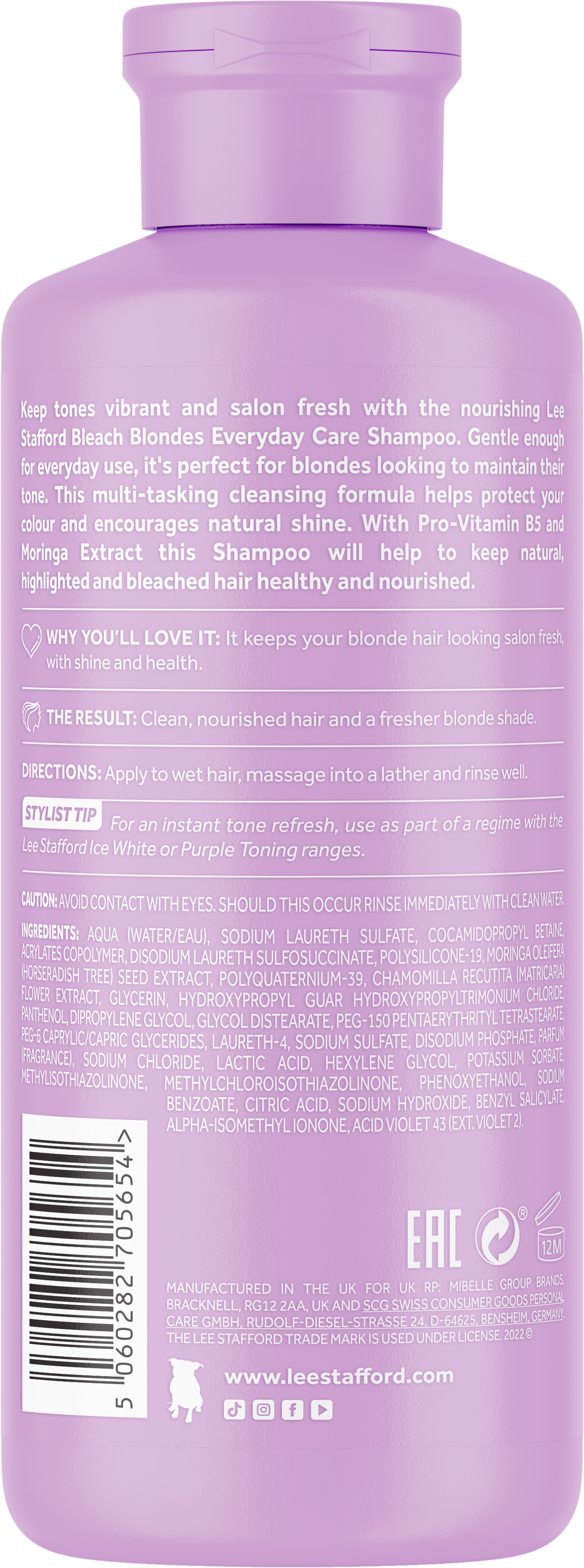 Lee Stafford Bleach Blondes Everyday Shampoo