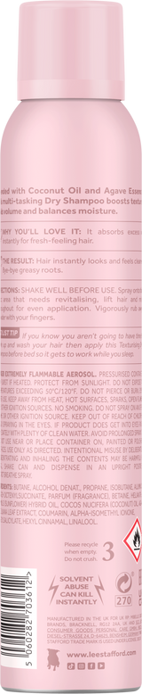 Lee Stafford Coco Loco Texturising Dry Shampoo 200ml