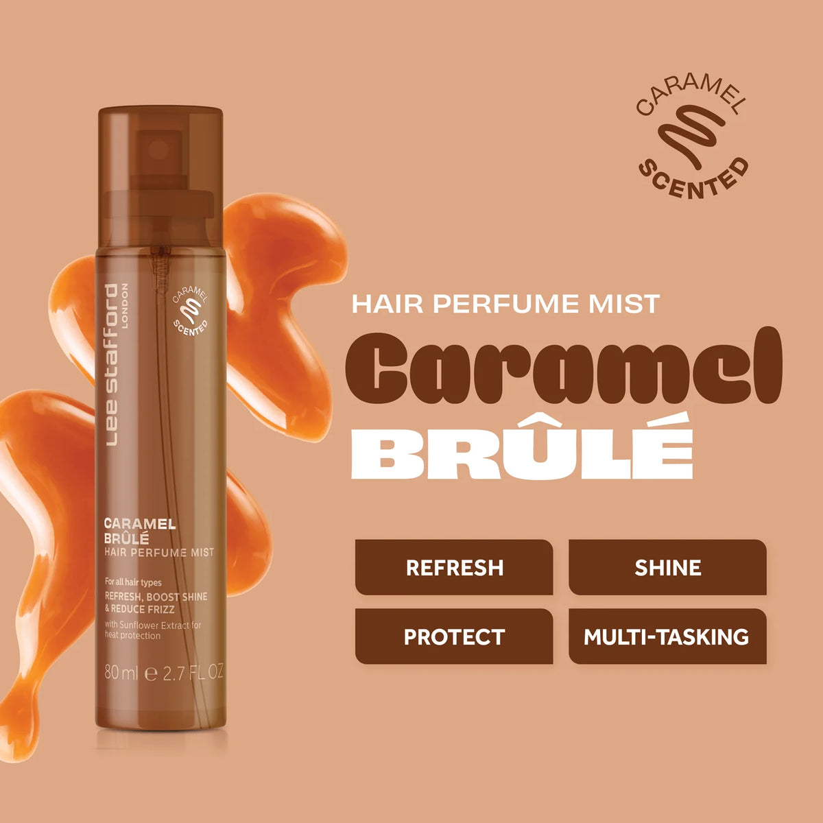 Lee Stafford Hair Perfume Mist Caramel Brulee 81ml
