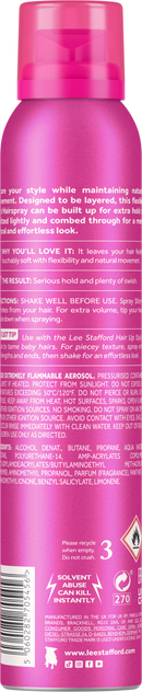 Lee Stafford Flexible Hold Hairspray 200ml