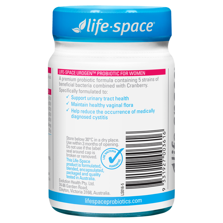 LifeSpace Urogen Probiotics for Women with Cranberry