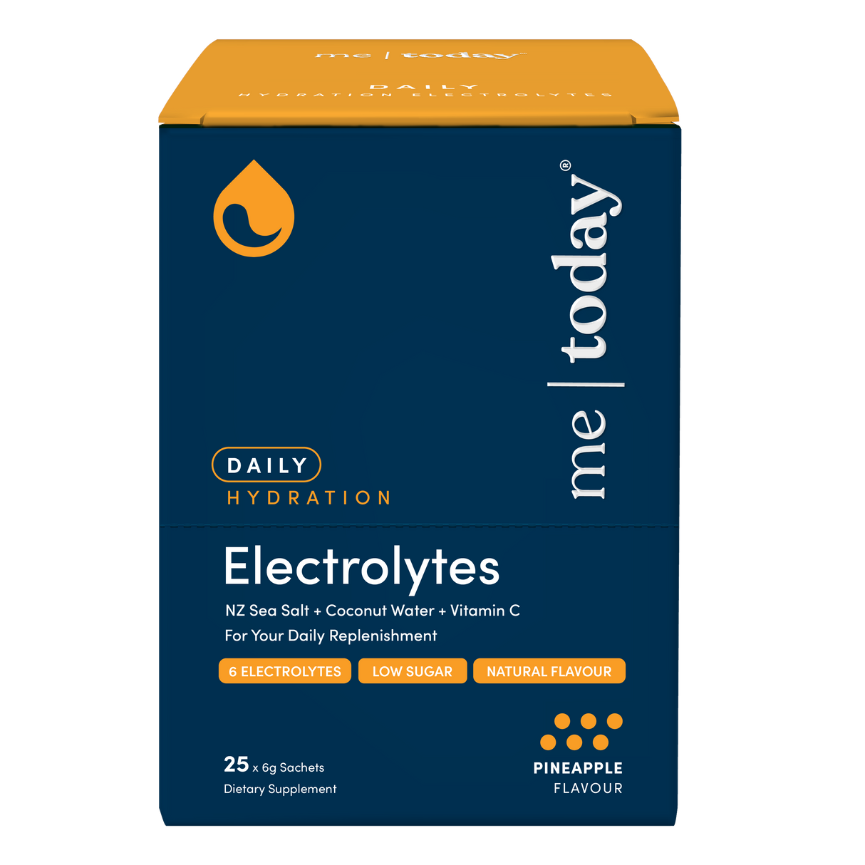 Me Today Daily Hydration Electrolytes Pineapple 25x6g 150g