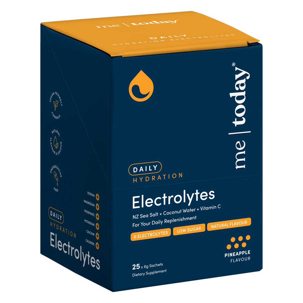 Me Today Daily Hydration Electrolytes Pineapple 25x6g 150g