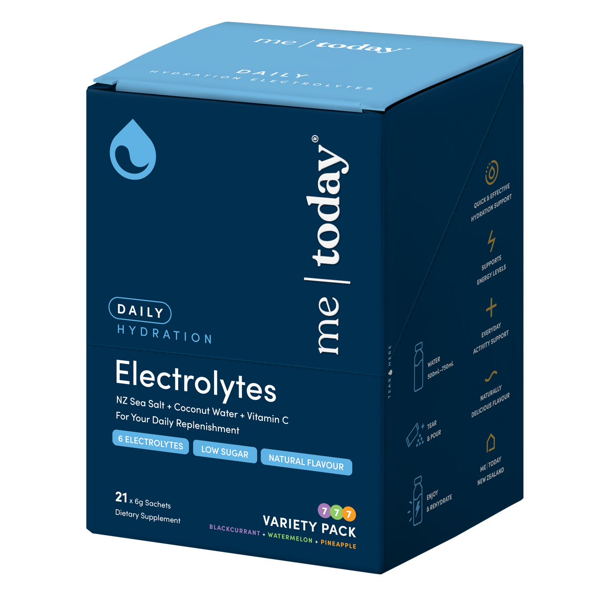 Me Today Daily Hydration Electrolytes Variety 21x6g 126g