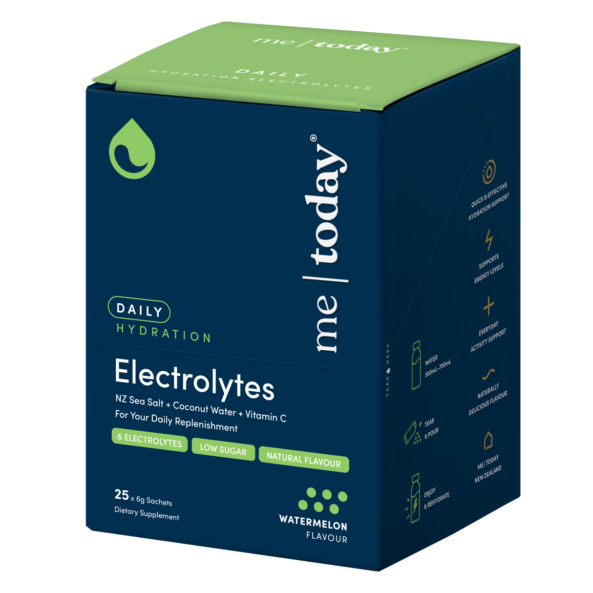 Me Today Daily Hydration Electrolytes Watermelon 25x6g 150g