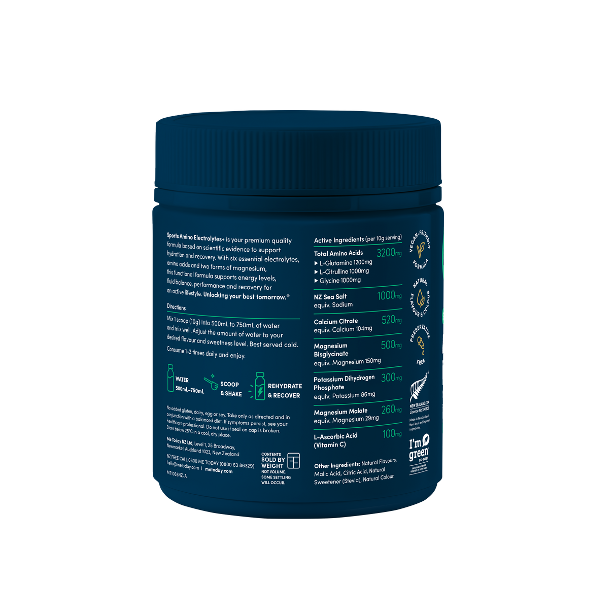 Me Today Sports Amino Electrolytes+ Watermelon 300g