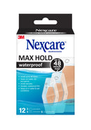 Nexcare Max Hold Waterproof Bandages Asst 12pk