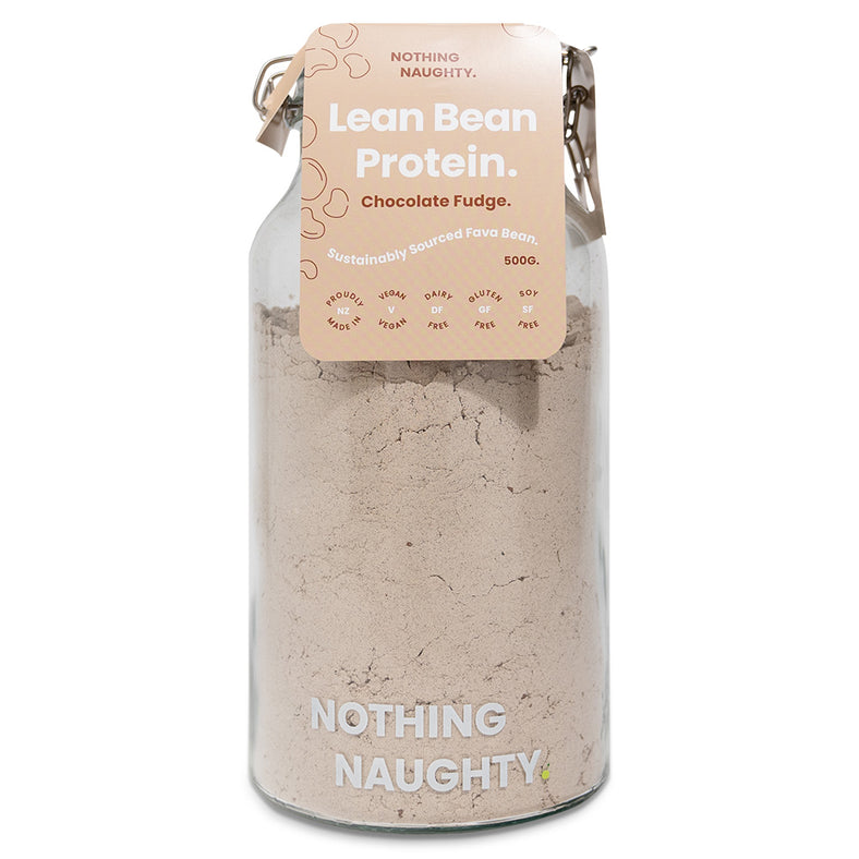 Nothing Naughty Lean Bean Protein Jar Choc Fudge 500g