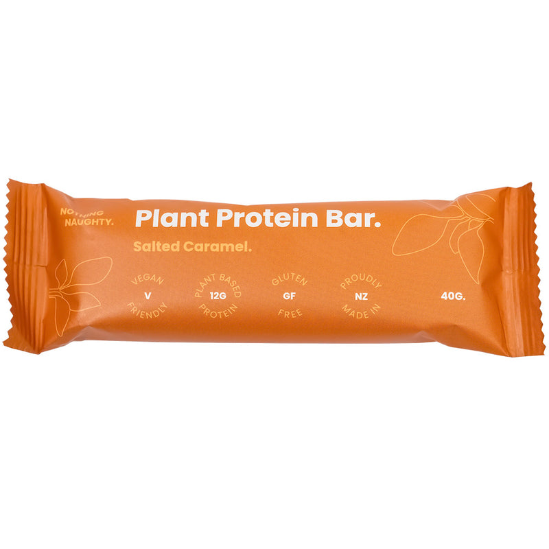 Nothing Naughty Plant Protein Bar 40g - Salted Caramel