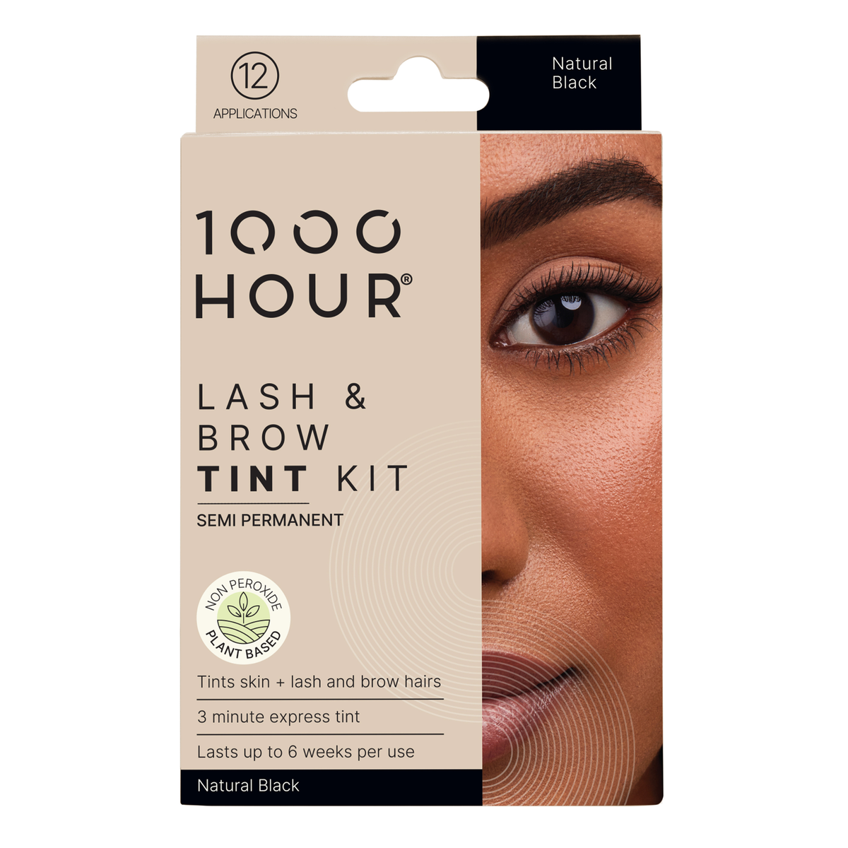 1000HOUR Lash & Brow Tint Kit Natural Black