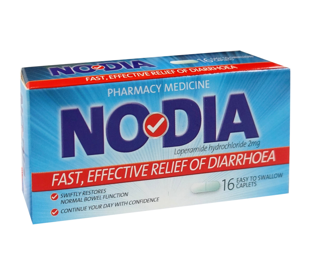 Nodia Loperamide Hcl 2mg Caps 16s