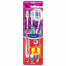 COLGATE Toothbrush Zig Zag Medium 3pc