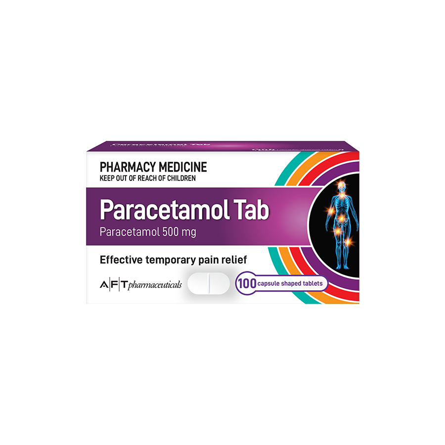 AFT Paracetamol Tablets 500 mg 100 Pack