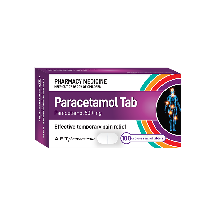 AFT Paracetamol Tablets 500 mg 100 Pack
