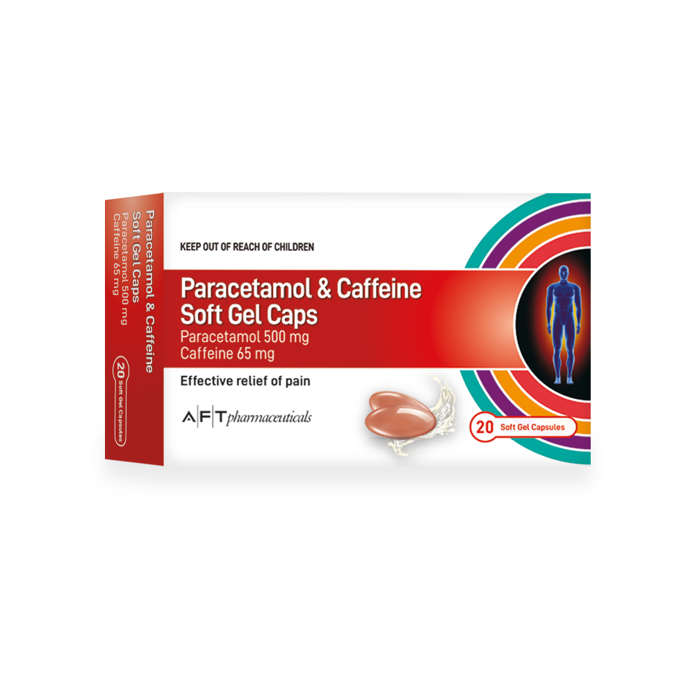AFT Paracetamol+Caffiene SG Caps 20s