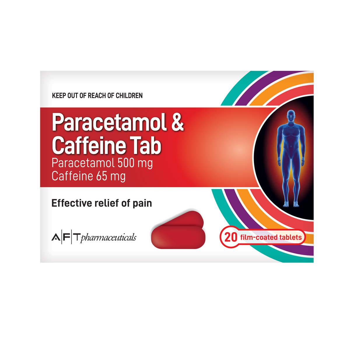 AFT Paracetamol + Caffeine Tablets 20s
