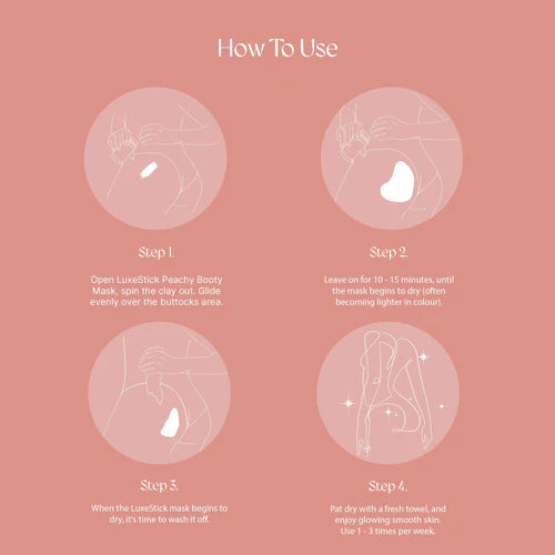 LuxeSticks Peachy Booty Mask 40g