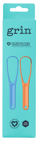 Grin 100% Recycled Tongue Scraper 2pk