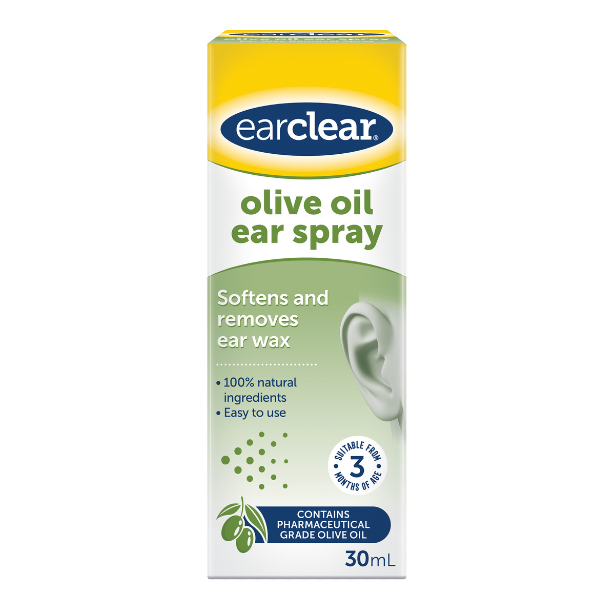 EarClear Olive Oil Spray 30ml