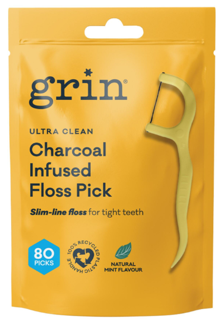 Grin Ultra Clean Floss Picks 80pk Bag
