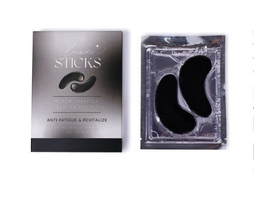 LuxeSticks Black Caffeine Collagen Eye Mask