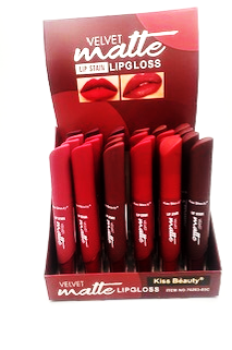 Kiss Beauty Lip Gloss Velvet Matt Asst Colour