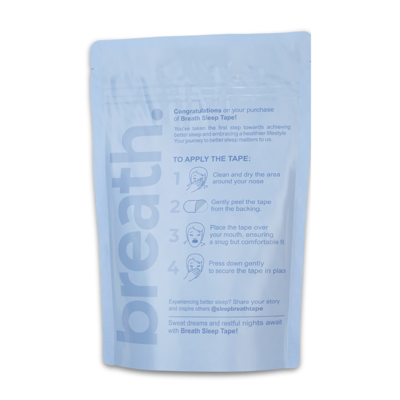 Breath Sleep Tape (Mouth Tape) 7-Day Supply - Blue