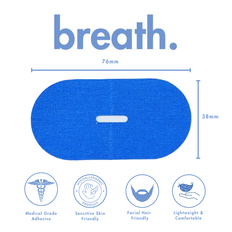 Breath Sleep Tape (Mouth Tape) 7-Day Supply - Blue