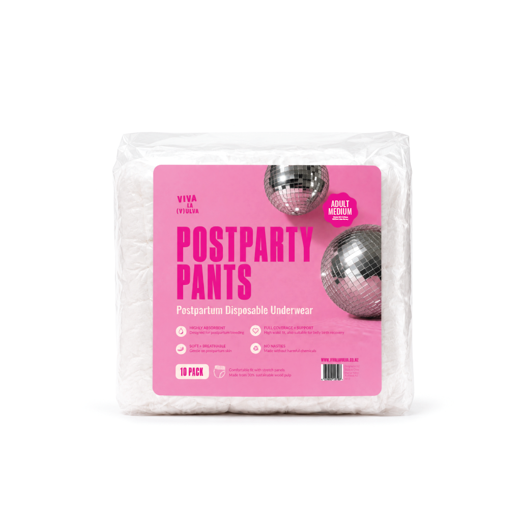 Postparty Pants - Postpartum Disposable Underwear - Medium 10pk