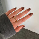 Pressing Nails Brown Oval