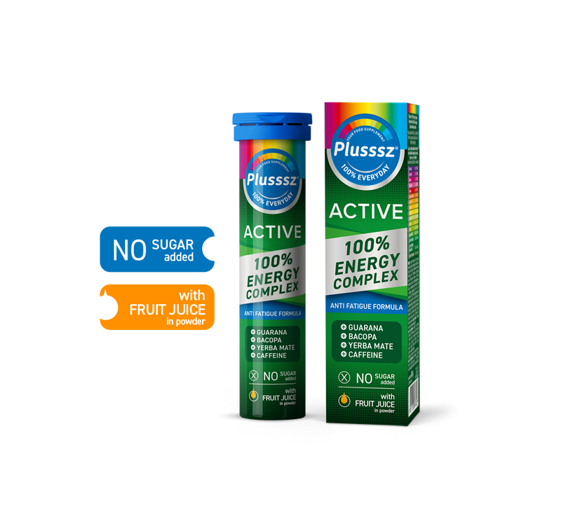 PLUSSSZ Active Energy Effervescent Tabs 20pk