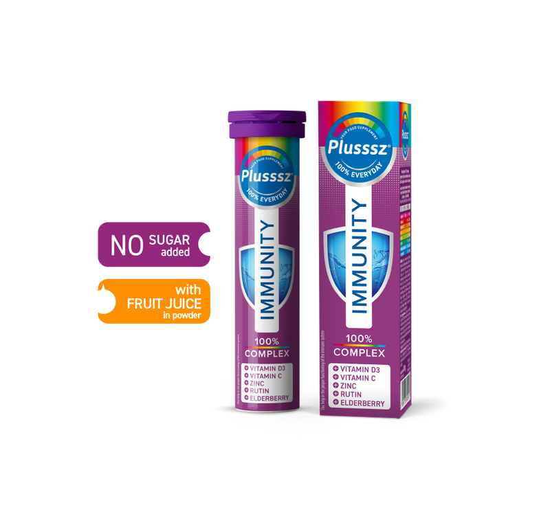 PLUSSSZ Immunity Effervescent Tabs 20pk