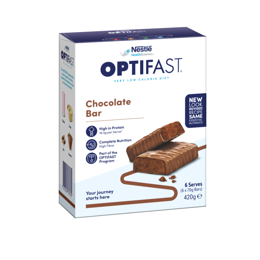 OPTIFAST VLCD Bar Chocolate 6 Pack 420g