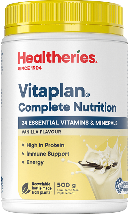 Healtheries Vitaplan Complete Nutrition Vanilla Powder 500g