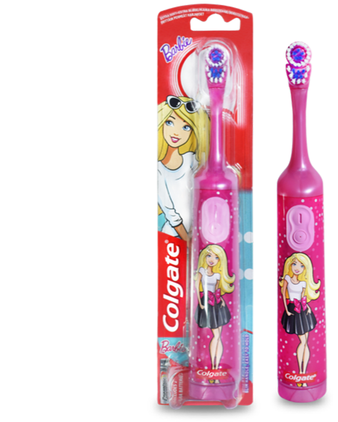 Colgate Battery Toothbrush Barbie 1ea
