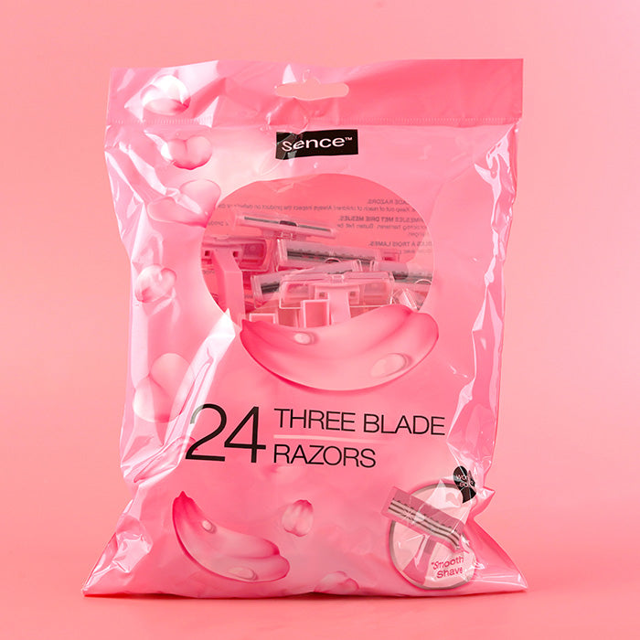 SENCE Disposable Razors Triple Blades 24pk