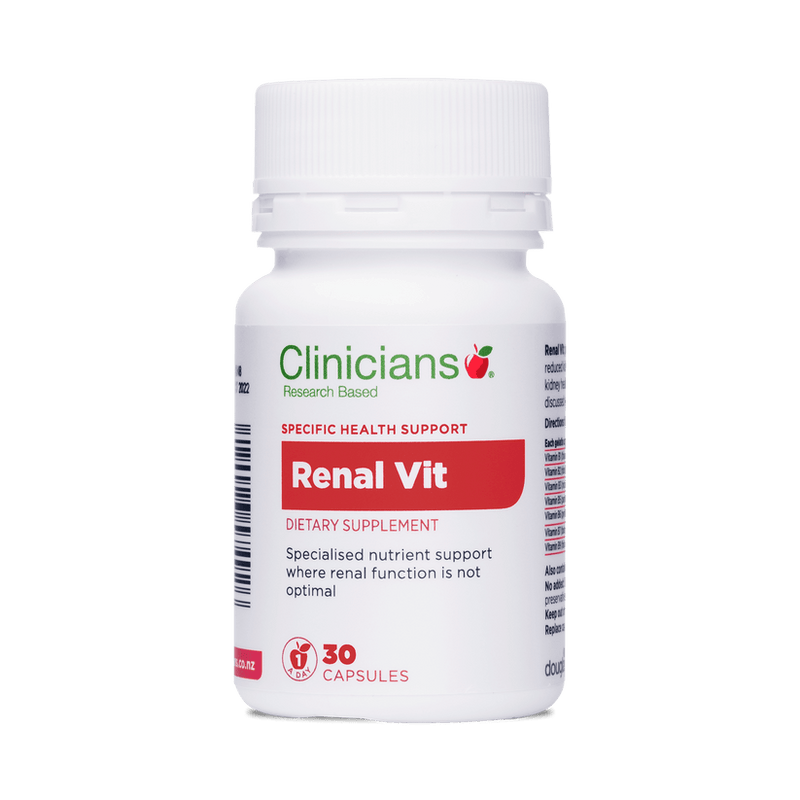 Clinicians Renal Vitamin 30 Capsules