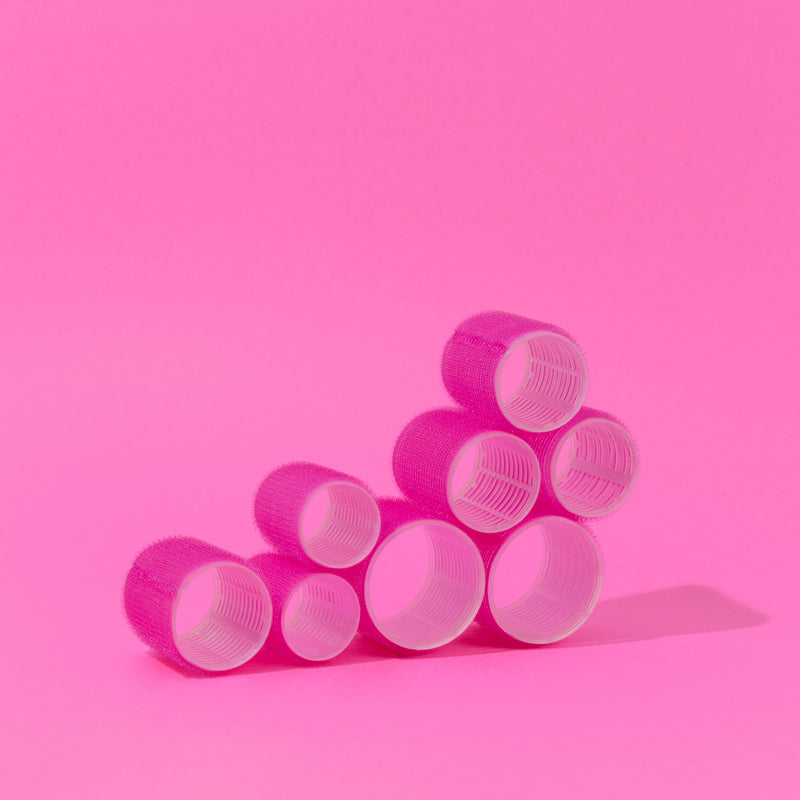 SlickHair Co. Heatless Velcro Hair Rollers (8 Pack)