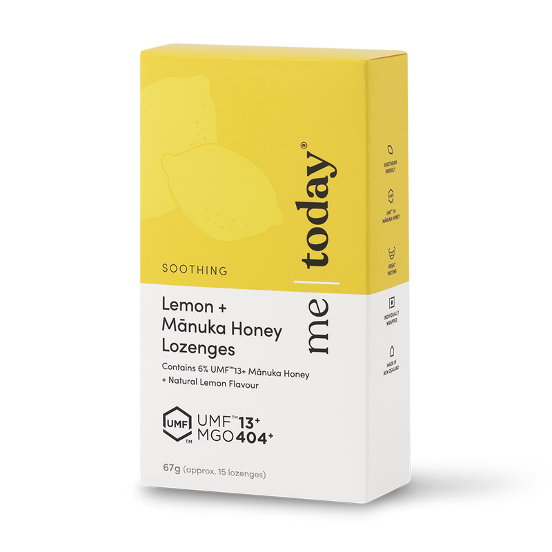 Me Today Soothing Lemon and Mānuka Honey Lozenges UMF13 15s