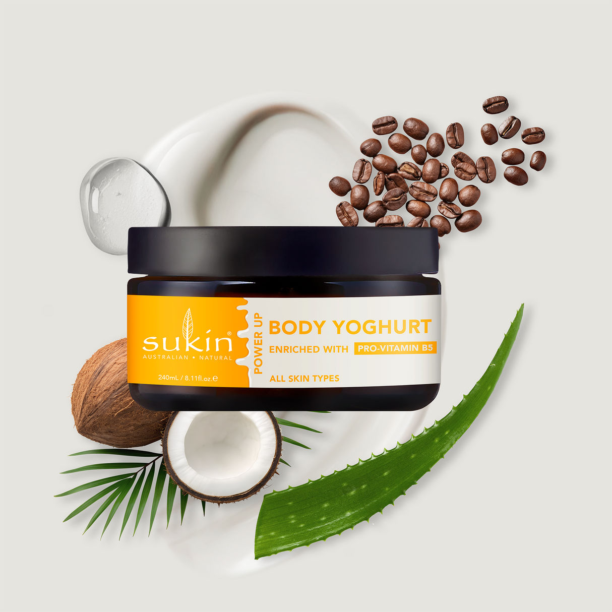 Sukin POWER UP MOODY BODY YOGHURT 200ML