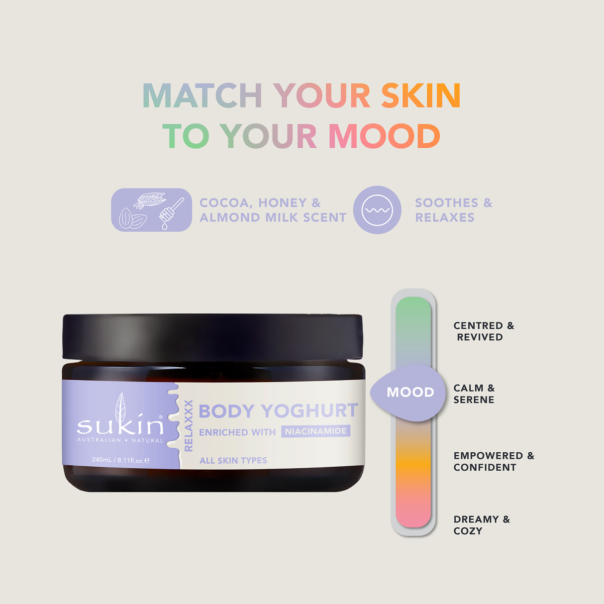 Sukin RELAXXX MOODY BODY YOGHURT 200ML