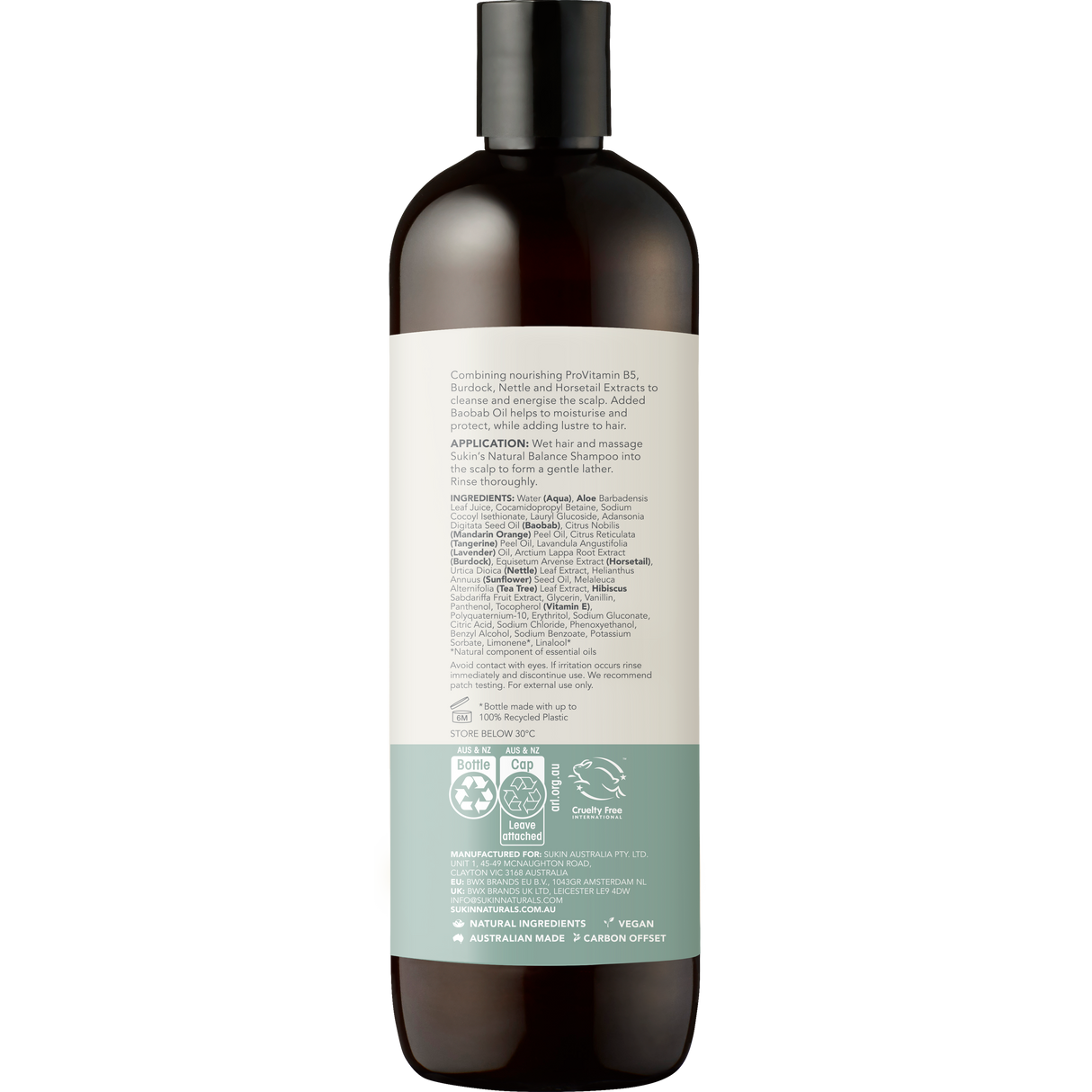 Sukin Natural Balance Shampoo 500 mL