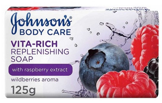 Johnson's Vita Rich Soap Bar Replenishing with Raspberry extract 125g